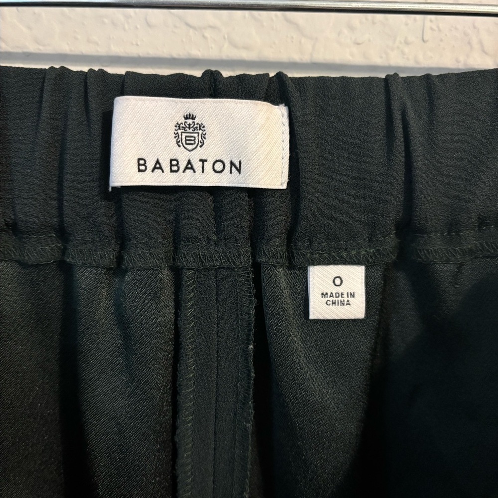 Aritzia Babaton Conan Cropped Trousers Dark Green - Picture 7 of 12